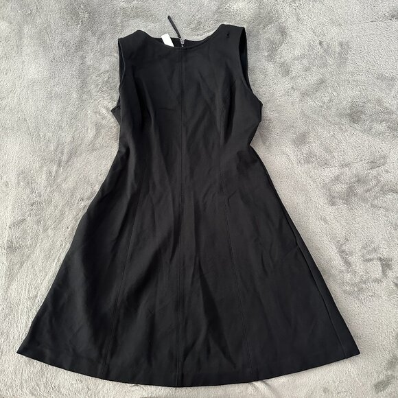 Spanx The Perfect Fit and Flare Dress Black Ponte Women's MEDIUM - Picture 1 of 5